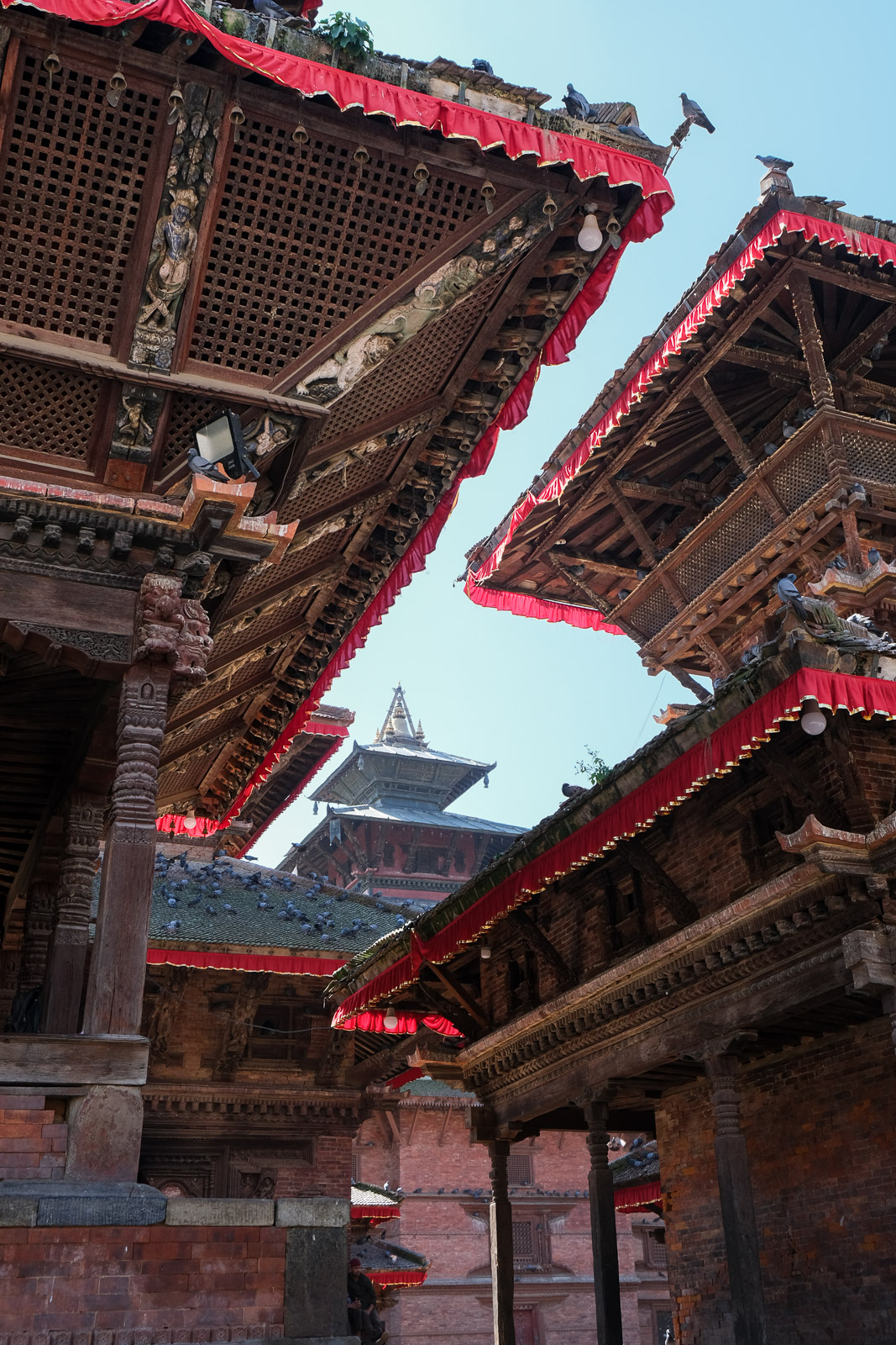 Temple view from under=