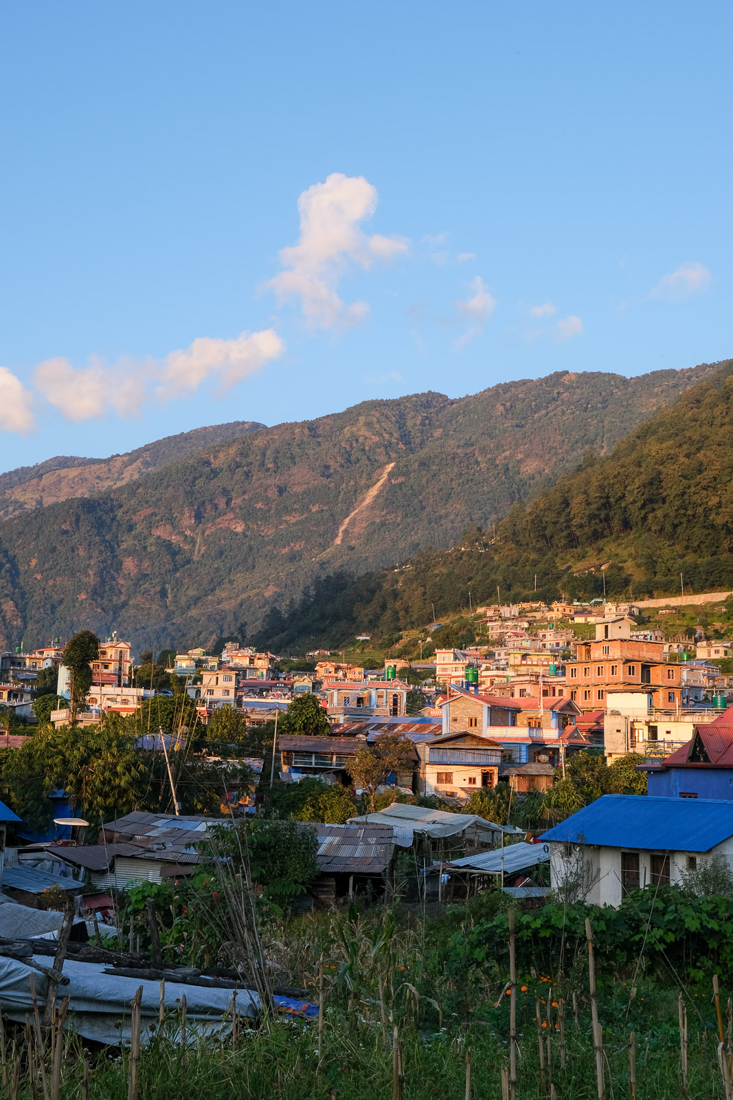 Barpak golden hour=