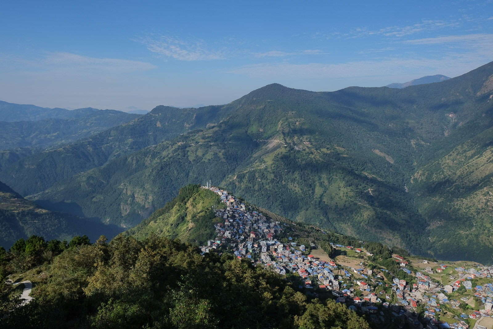 Barpak in the distance=