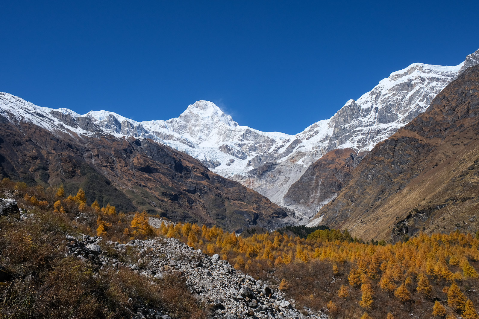 Mountains with larches 2=