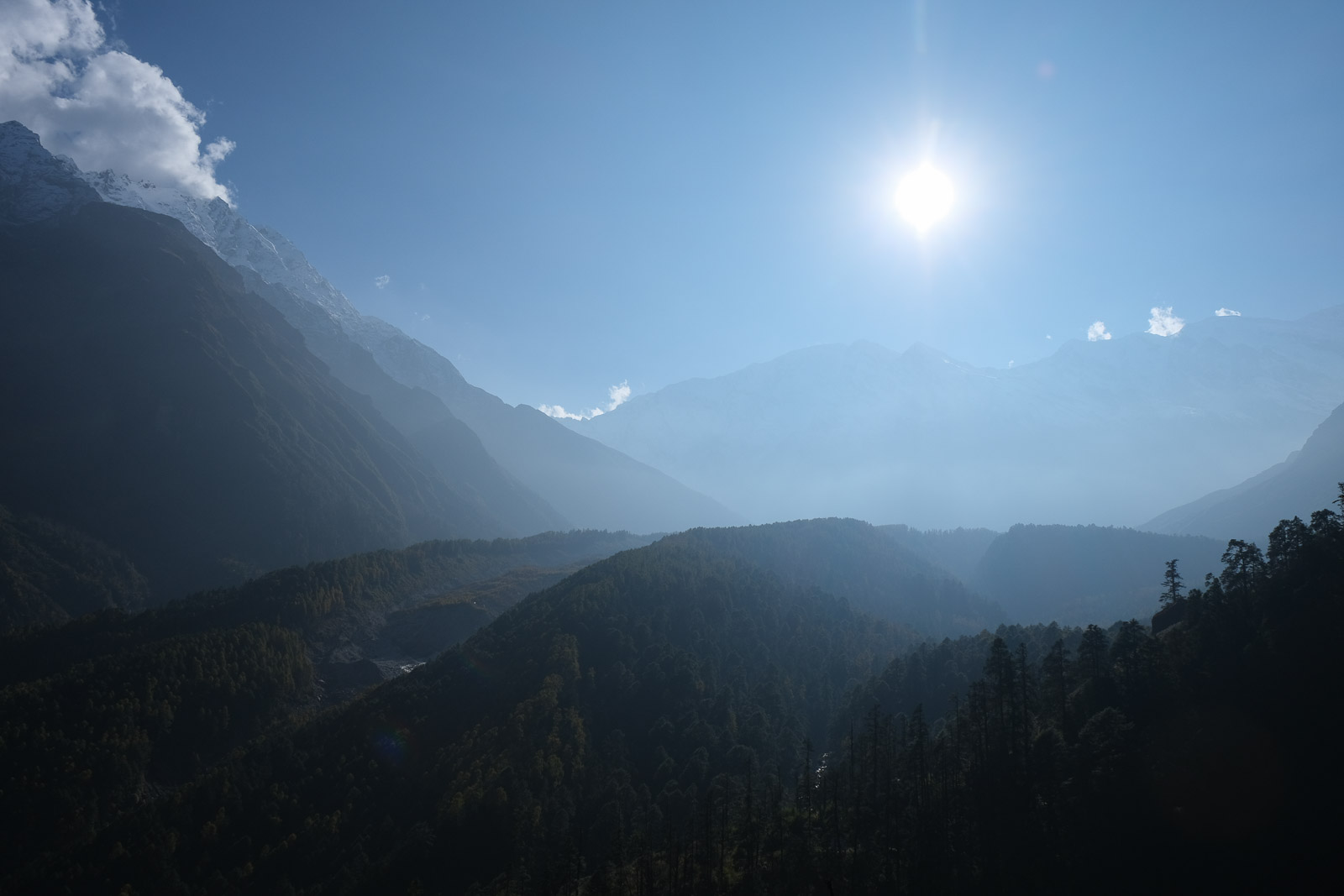 Hazy valley view=