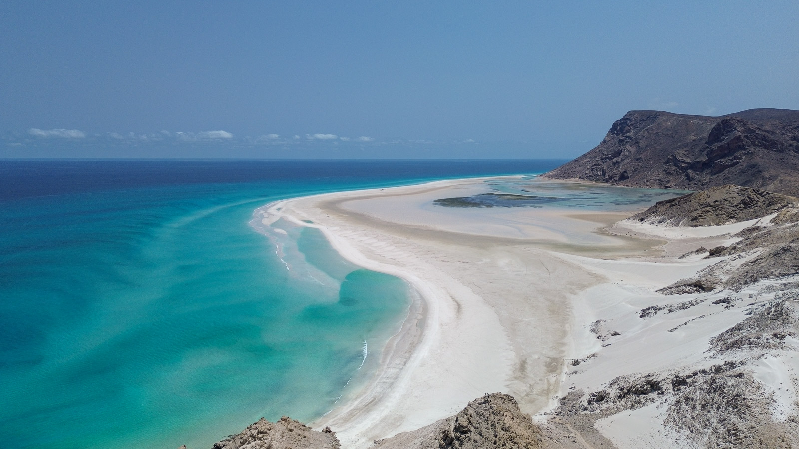 Drone view Detwah Lagoon=
