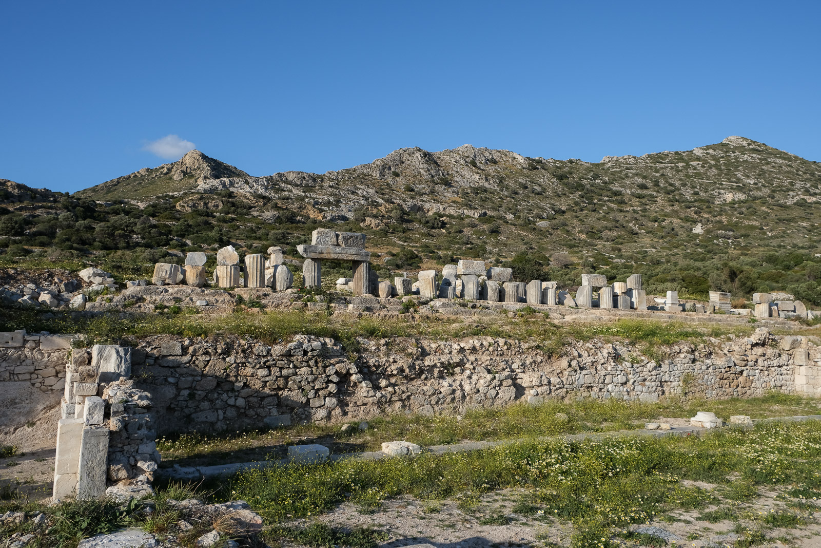 Ruins with mountain backdrop=