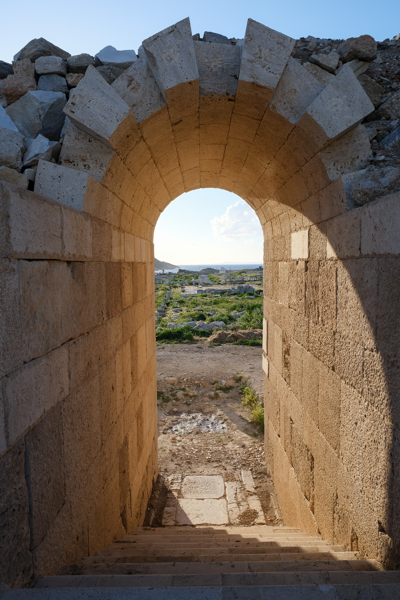 View through arch=
