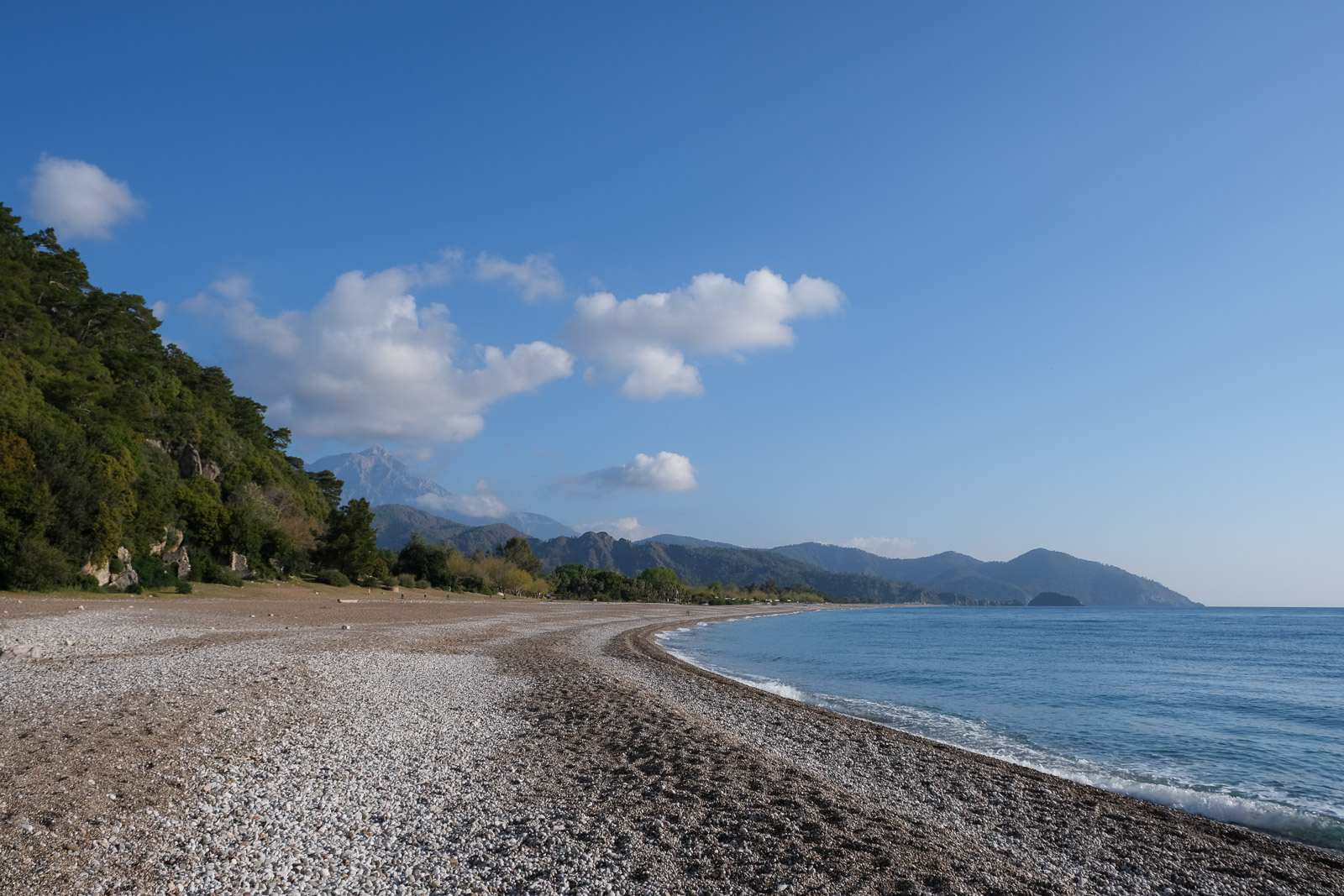 Çirali beach east=